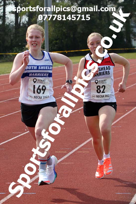 3000 metres, 2021 NECAA Open Graded Meeting, Morpeth. Photo: David T. Hewitson/Sports for All Pics